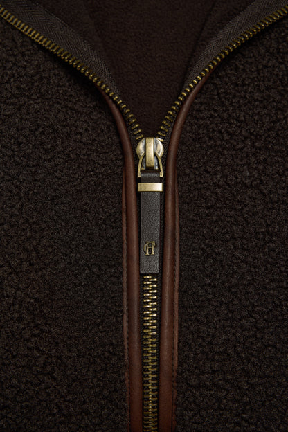 Country Fleece Gilet (Chocolate Borg)