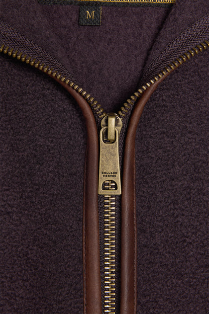 Men's Country Fleece Gilet (Claret)