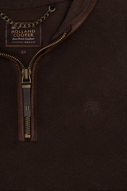 Country Fleece Quarter Zip (Chocolate)