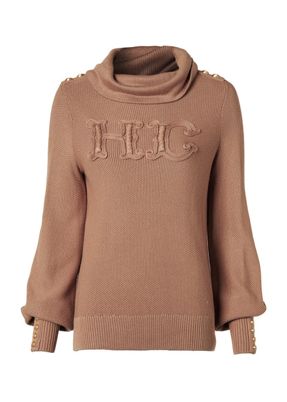 Daisy Roll Neck Knit (Camel)