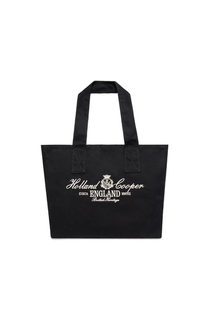 Essential Tote Bag (Black Ecru)