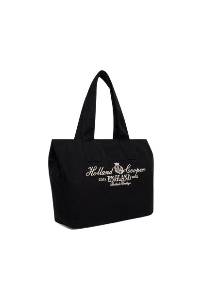 Essential Tote Bag (Black Ecru)