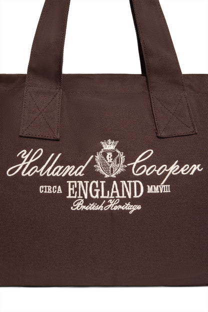 Essential Tote Bag (Chocolate Ecru)