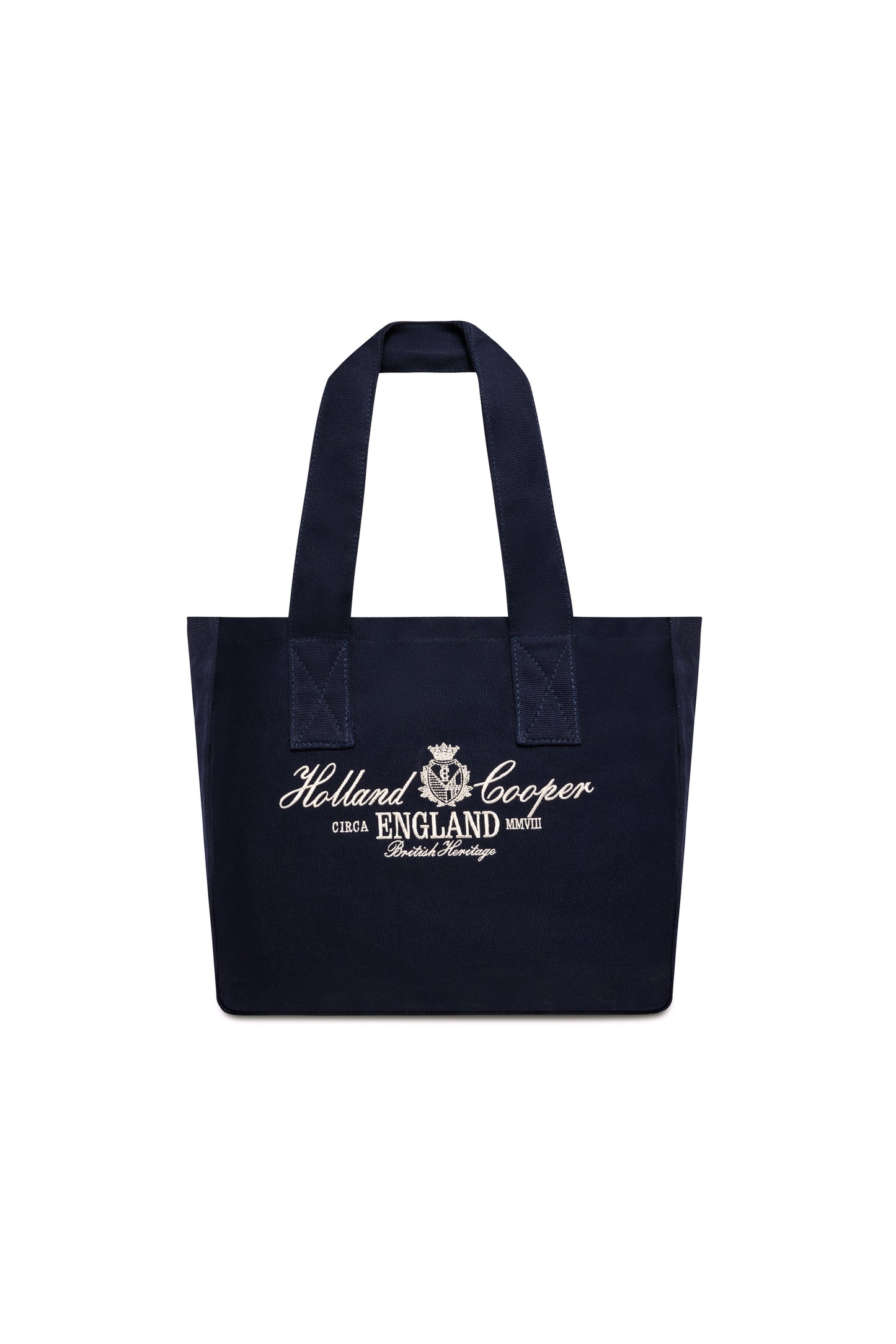 Essential Tote Bag (Navy Ecru)