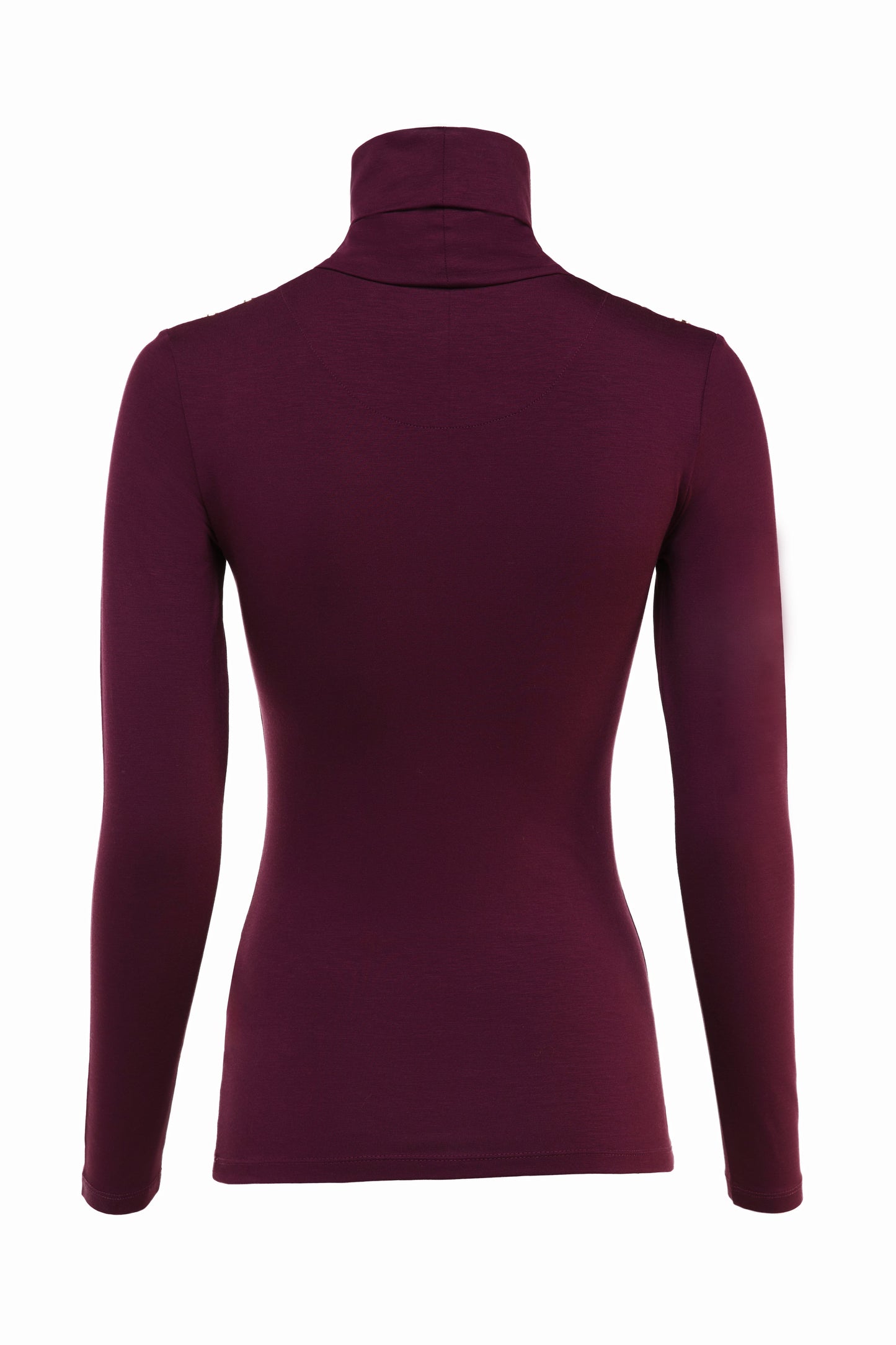 Essential Roll Neck (Burgundy)