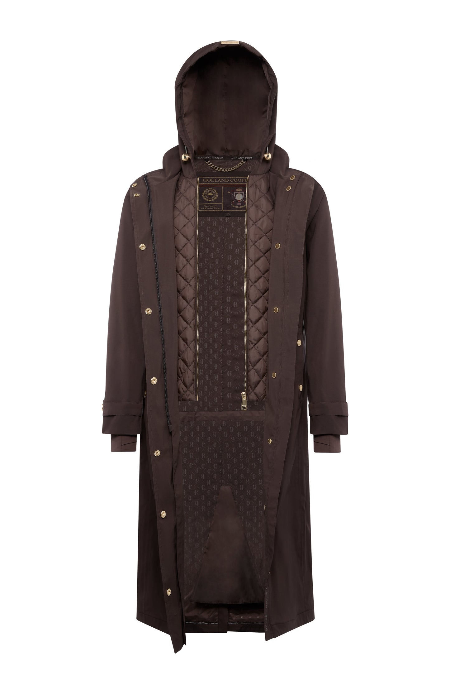 Folgate Rain Coat (Chocolate)