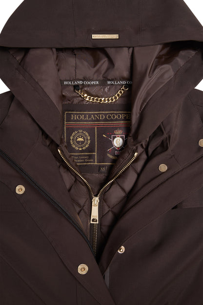 Folgate Rain Coat (Chocolate)