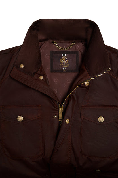 Four Pocket Wax Jacket (Chocolate)