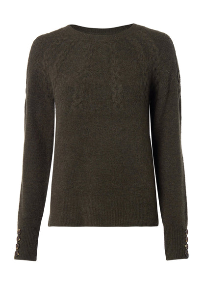 Astoria Half Cable Knit (Fern Green)