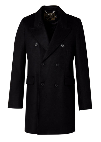 The Double Breasted Coat (Soft Black)