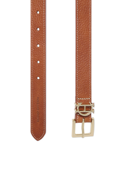 HC Slim Logo Belt (Whiskey Leather)