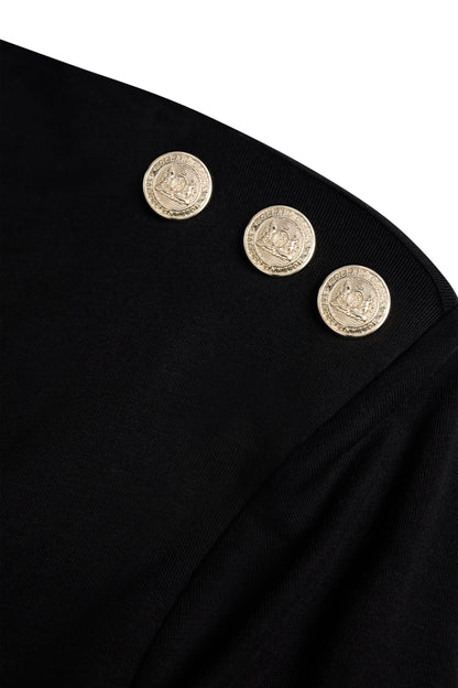 Harper Long Sleeve Top (Black)