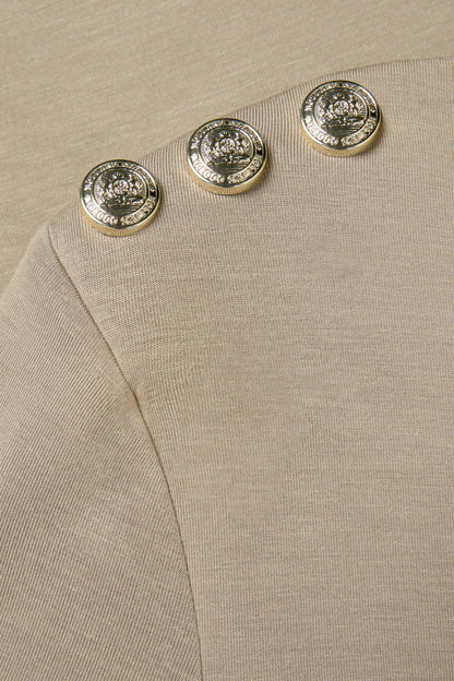 Harper Long Sleeve Top (Taupe)