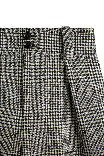 High Waisted Wide Leg Trouser (POW Mono)