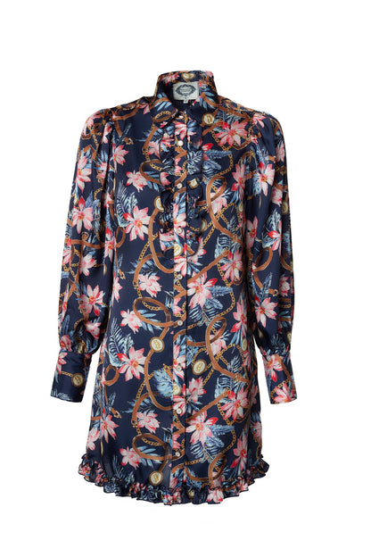 Isla Mini Dress (Seychelles Navy)