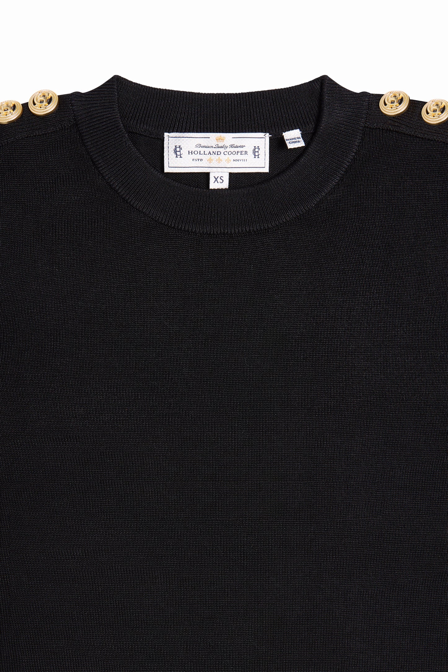 Kelsie Crew Neck Knit (Black)