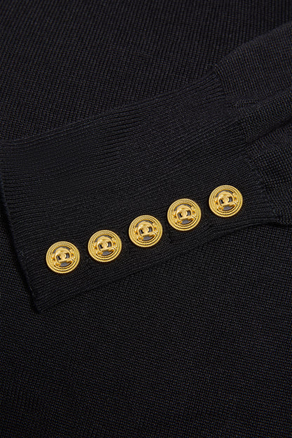 Kelsie Crew Neck Knit (Black)