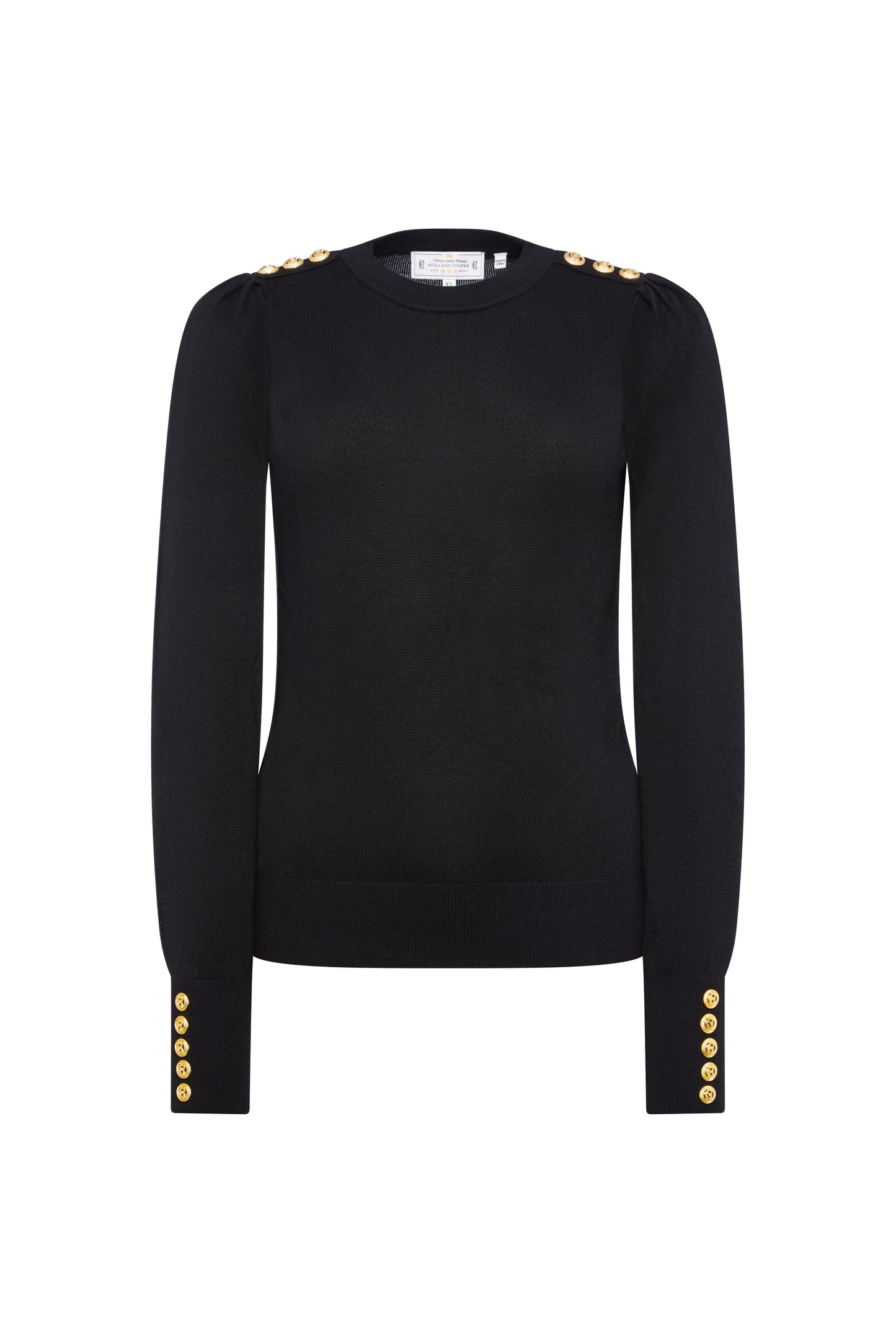 Kelsie Crew Neck Knit (Black)
