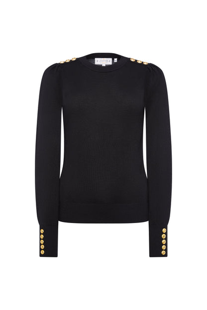 Kelsie Crew Neck Knit (Black)