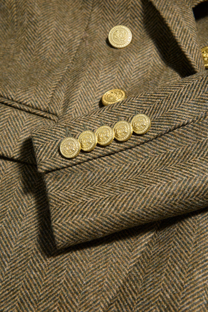 Knightsbridge Blazer (Moss Herringbone)