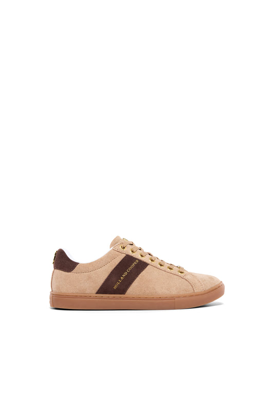Knightsbridge Court Trainer (Taupe Dark Chocolate)