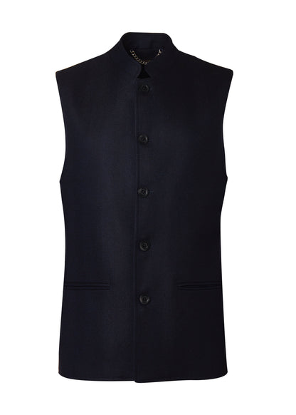 Nehru Gilet (Navy Loxley)