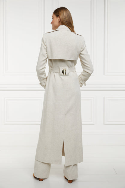 Full Length Marlborough Trench Coat (Natural Linen)
