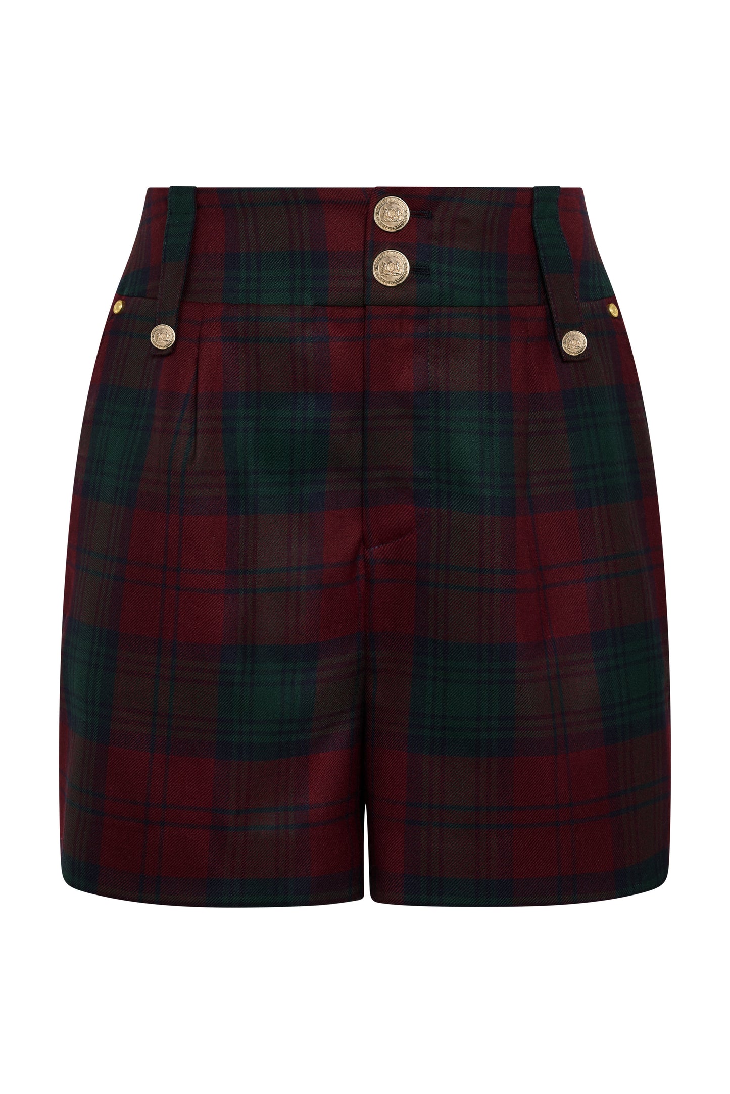 Luxe Tailored Short (Mulberry Tartan)