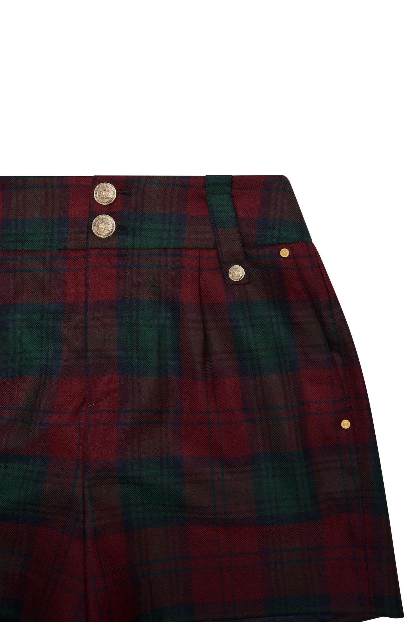 Luxe Tailored Short (Mulberry Tartan)
