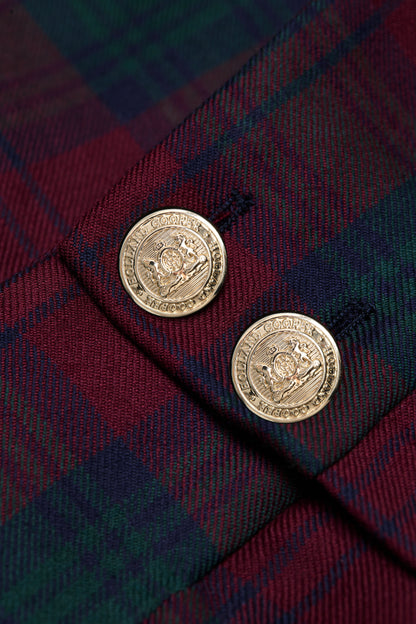 Luxe Tailored Short (Mulberry Tartan)