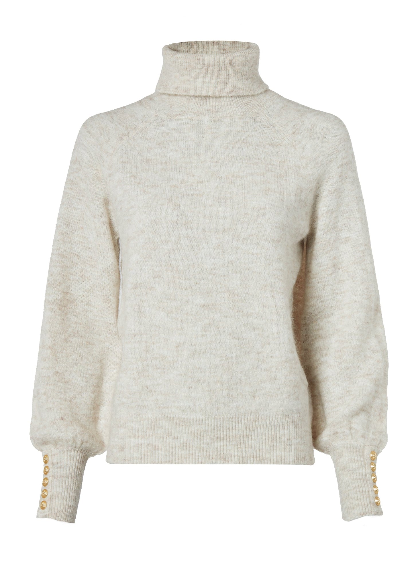 Maisie Roll Neck Knit (Barley)
