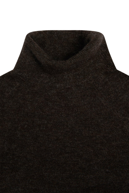 Maisie Roll Neck Knit (Chocolate)