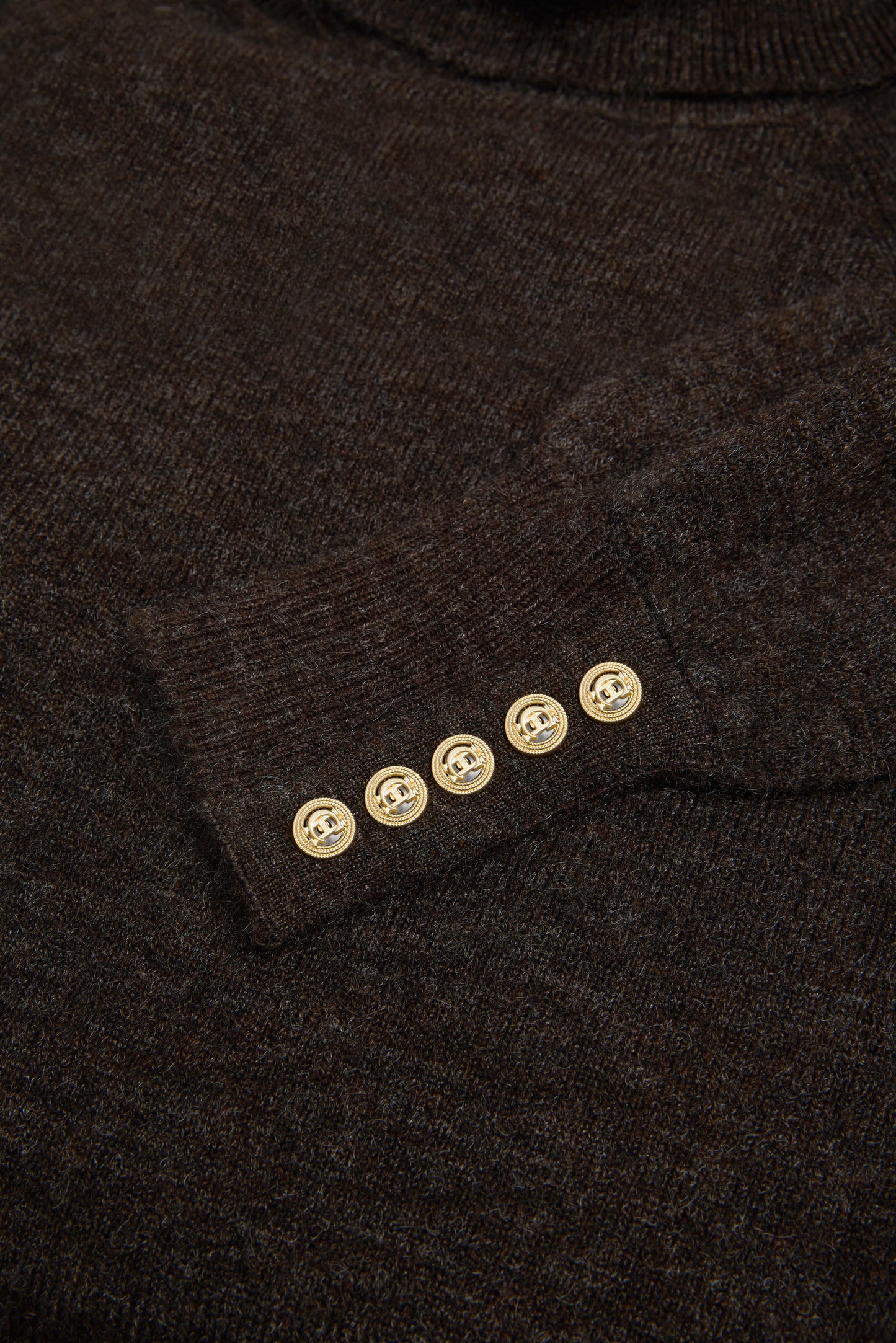 Maisie Roll Neck Knit (Chocolate)