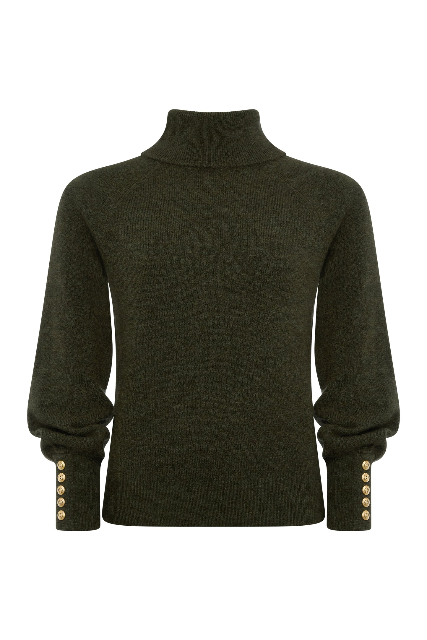 Maisie Roll Neck Knit (Forest Green)
