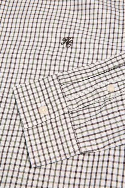 Men's Classic Woven Button Down Shirt (Cheltenham Check Green)