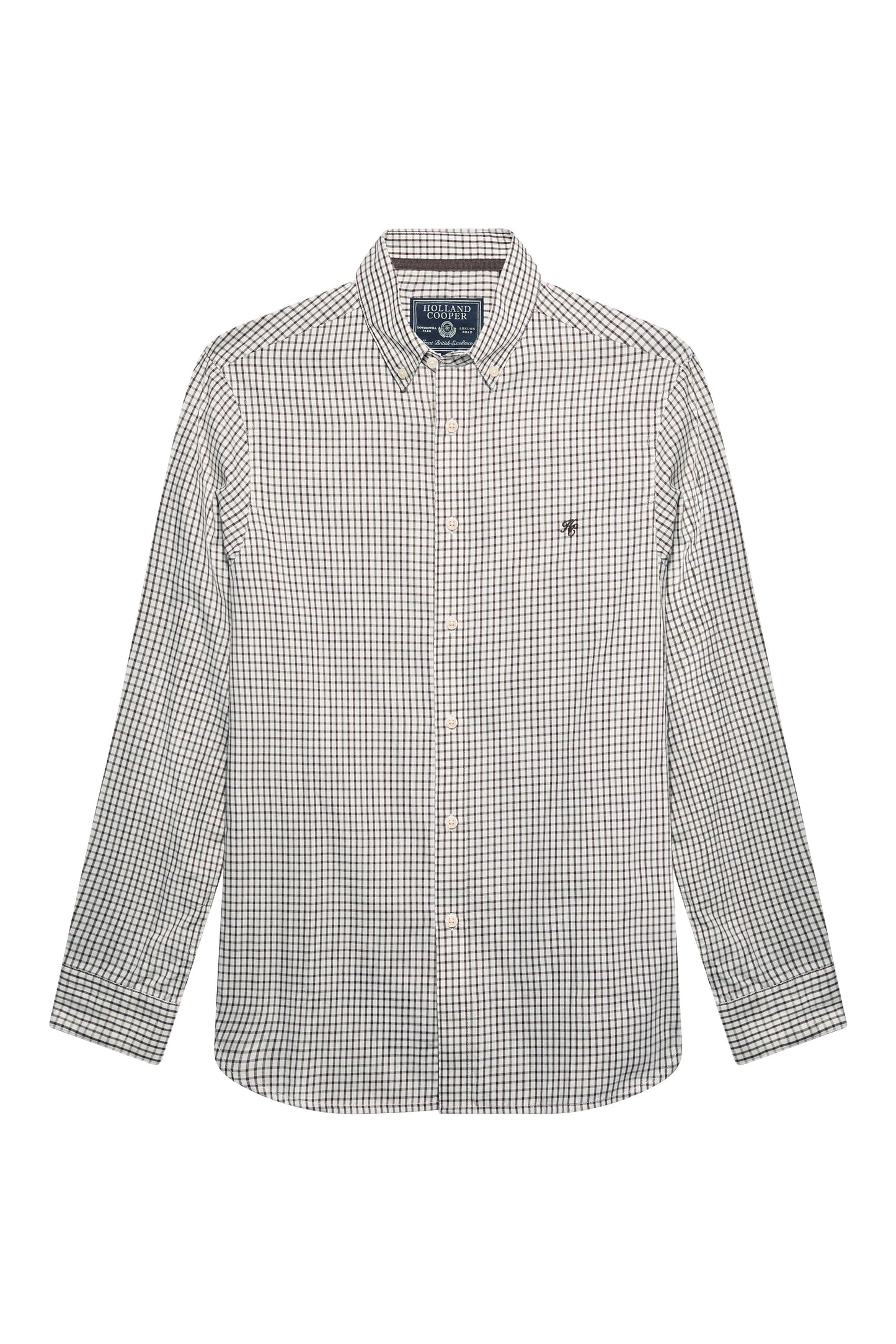 Men's Classic Woven Button Down Shirt (Cheltenham Check Green)