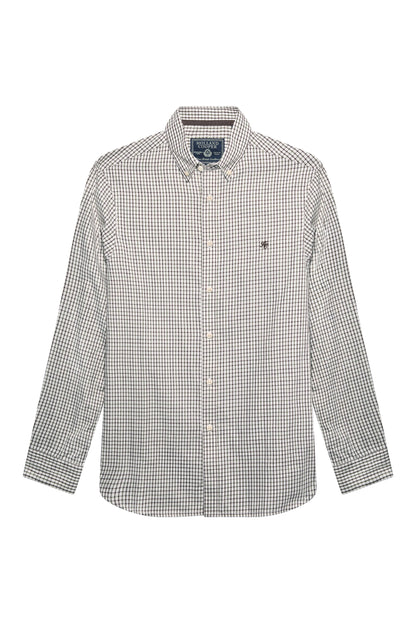 Men's Classic Woven Button Down Shirt (Cheltenham Check Green)