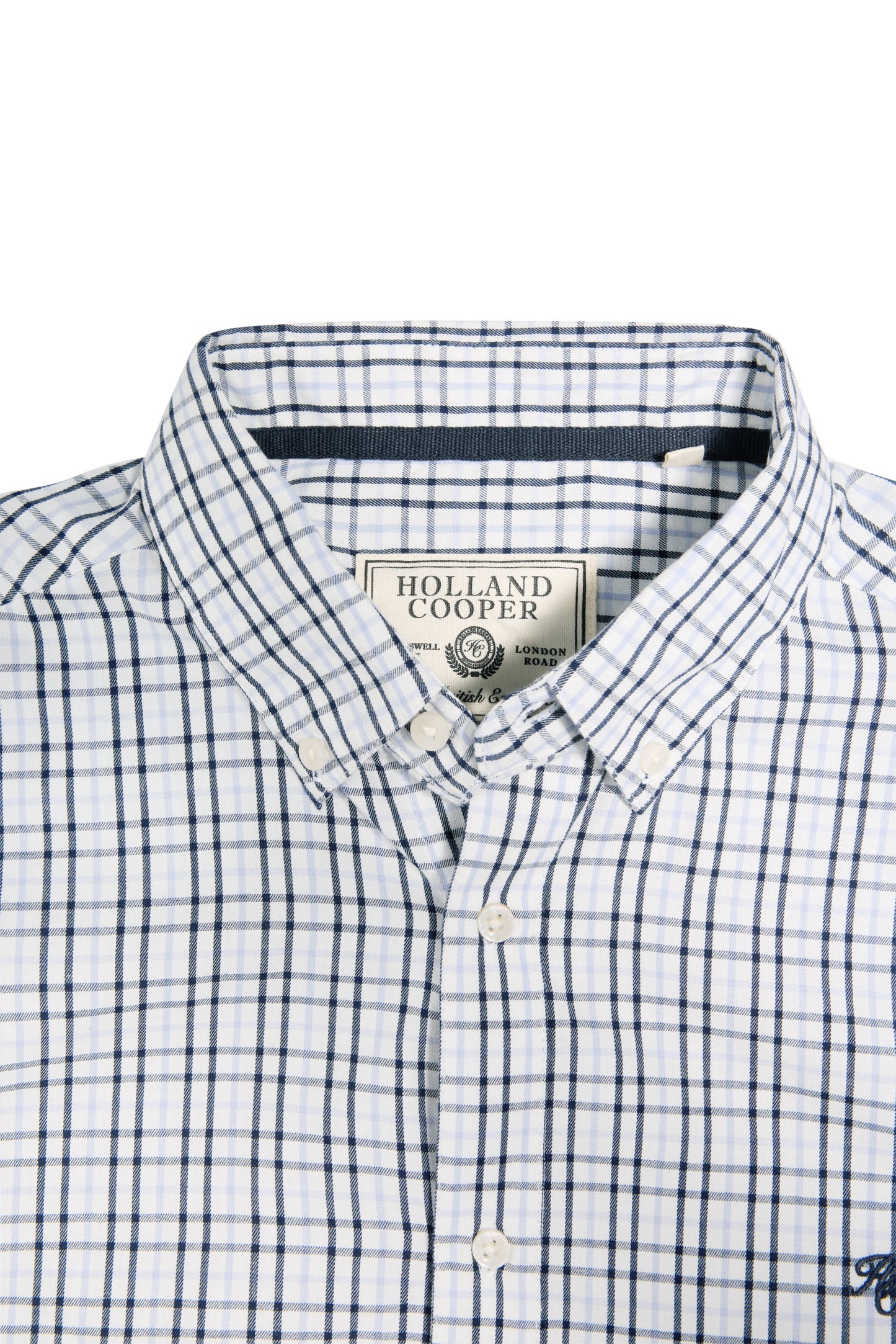 Men's Classic Woven Button Down Shirt (Cheltenham Check Blue)