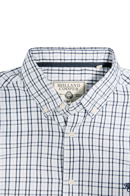 Men's Classic Woven Button Down Shirt (Cheltenham Check Blue)