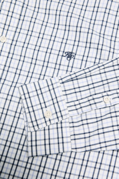 Men's Classic Woven Button Down Shirt (Cheltenham Check Blue)