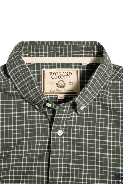 Men's Classic Woven Button Down Shirt (Henridge Emerald)