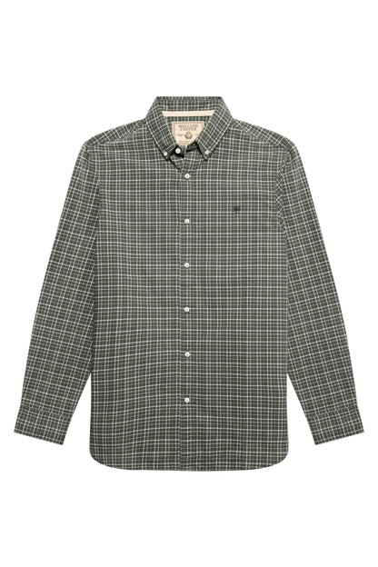 Men's Classic Woven Button Down Shirt (Henridge Emerald)