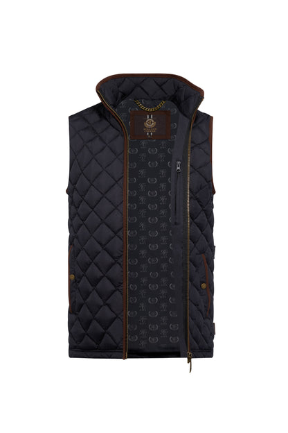 Men's Country Quilted Gilet (Ink Navy)