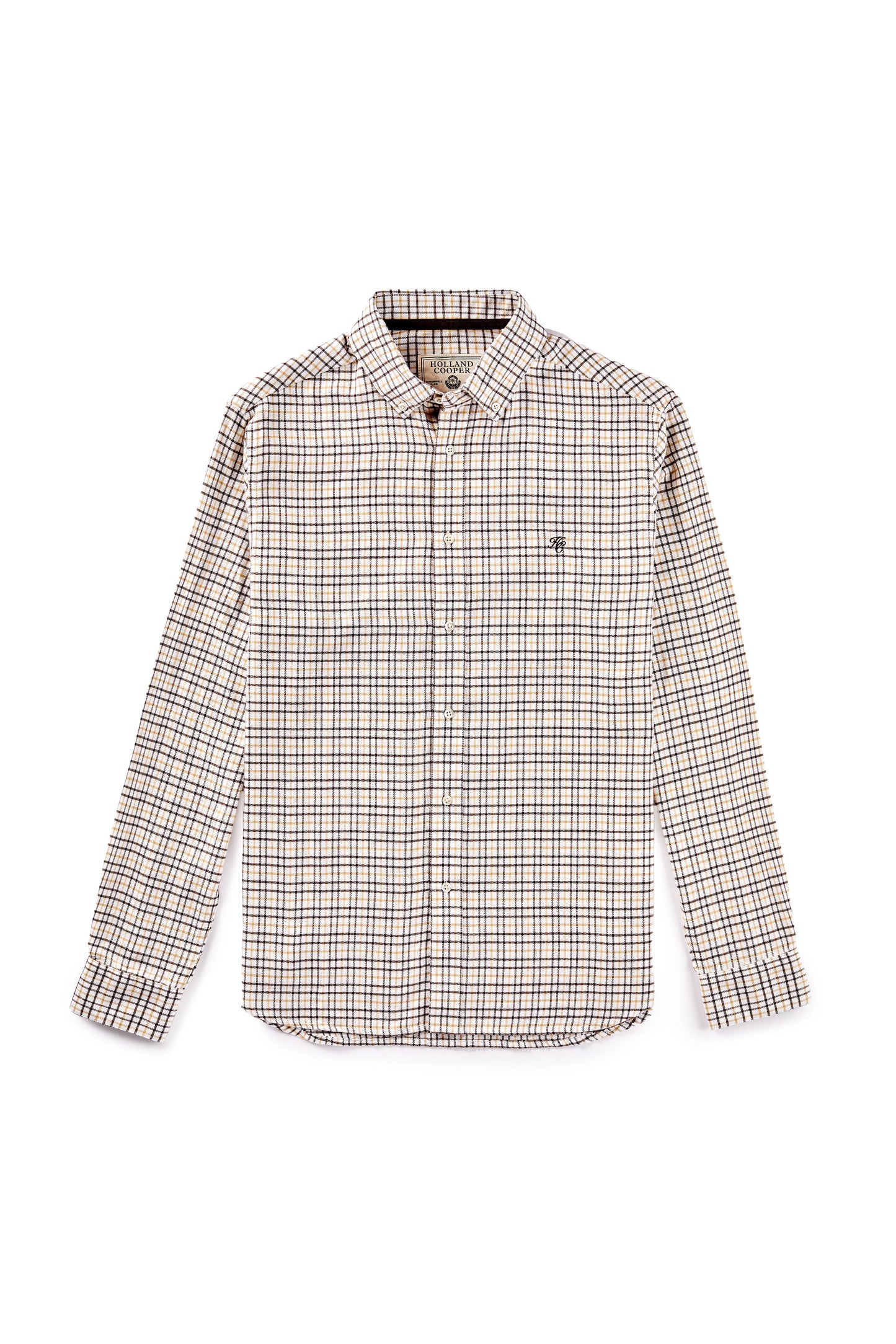 Classic Button Down Shirt (Cheltenham Camel Check)