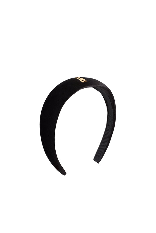 Narrow Headband (Black Velvet)