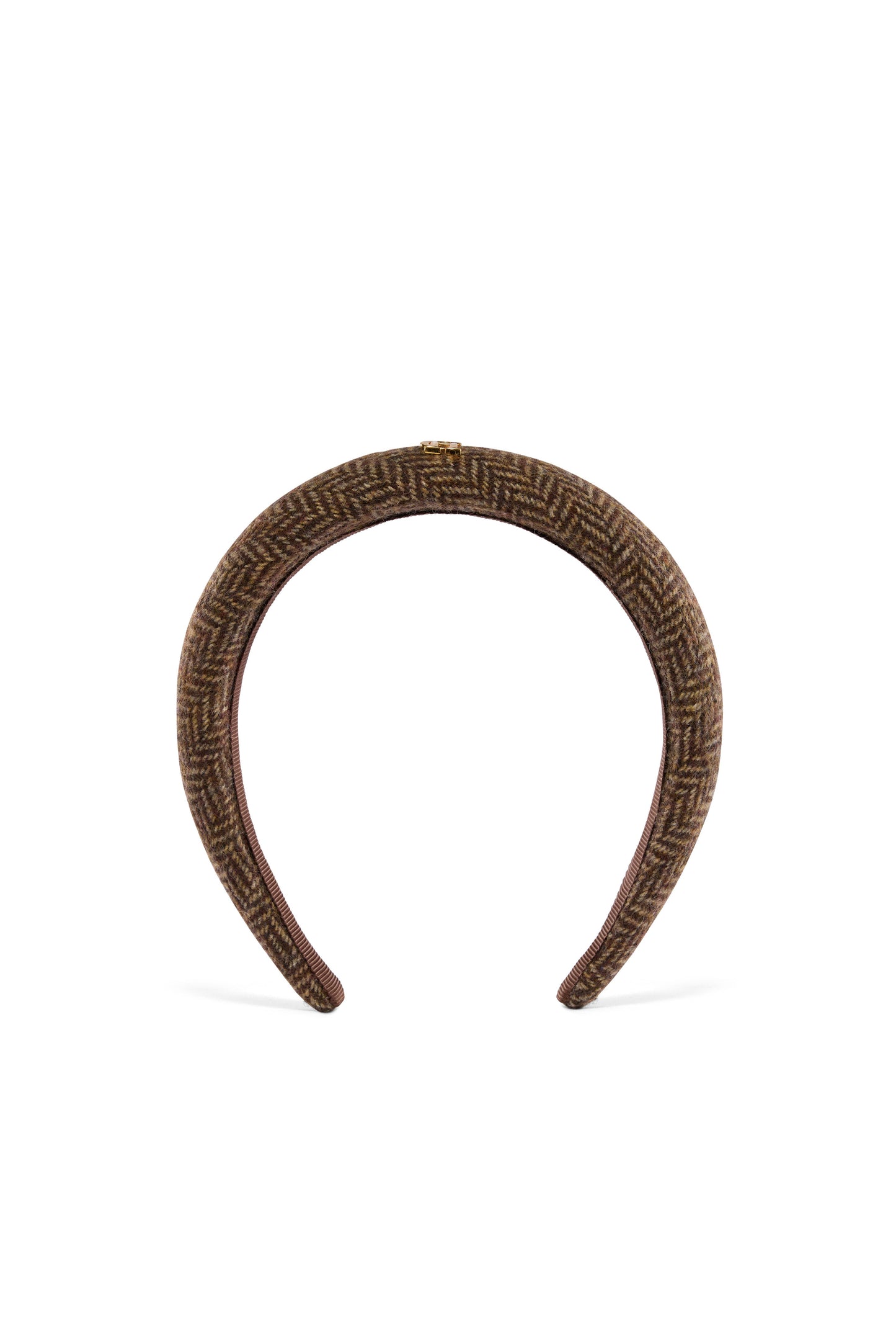 Narrow Headband (Brown Herringbone)