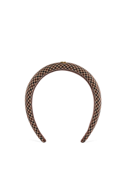 Narrow Headband (Mocha Houndstooth)