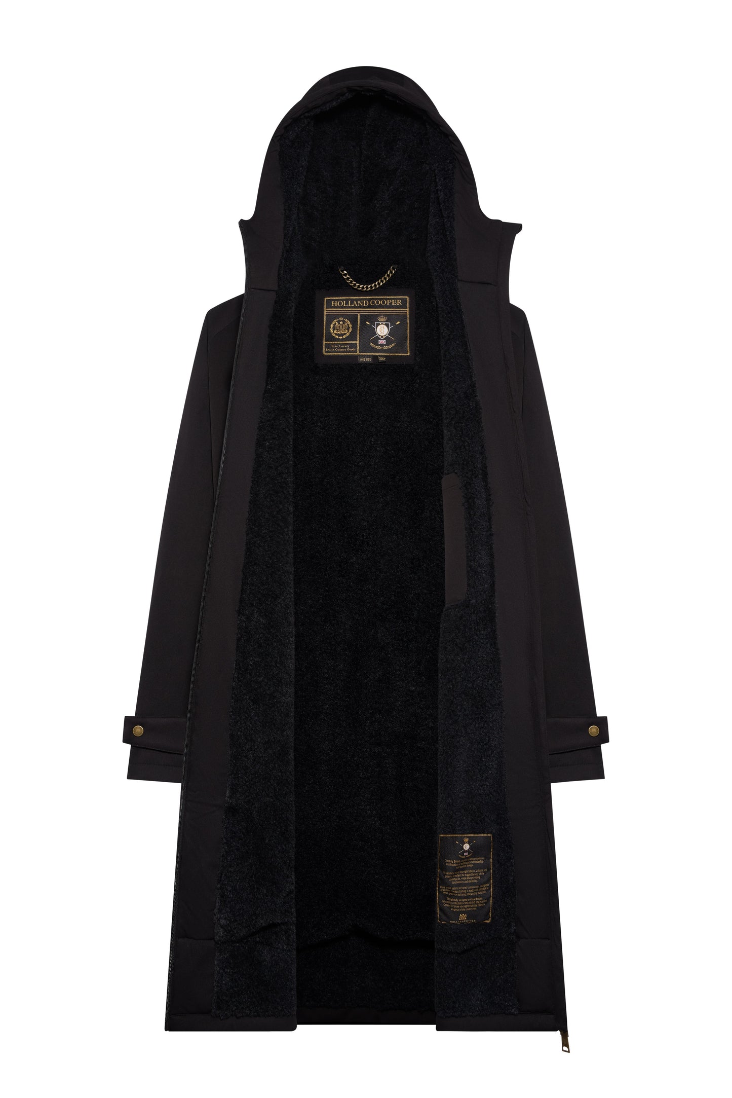 Men's One-Size Waterproof Coat (Black)