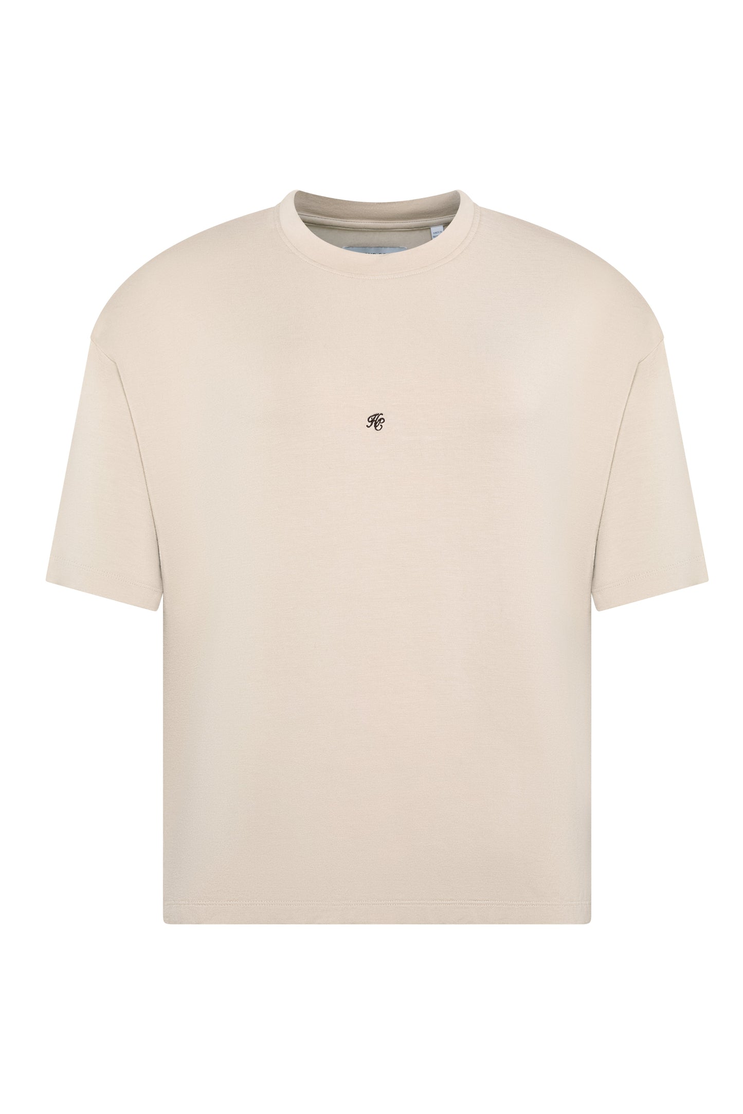 Oversized Monogram Tee (Stone)