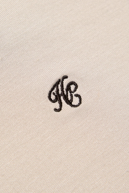 Oversized Monogram Tee (Stone)
